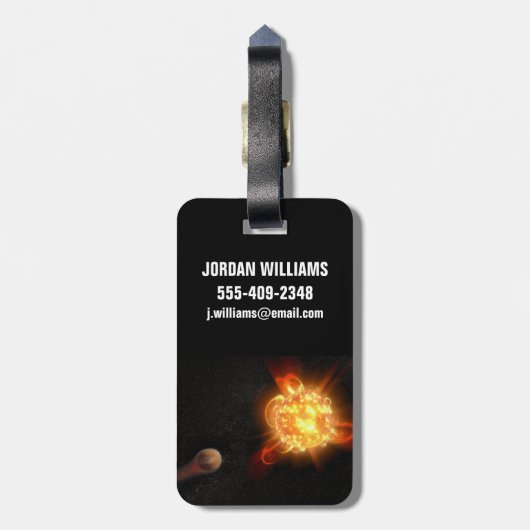 A Young Red Zwarf Gepäckanhänger (Rückseite vertikal)