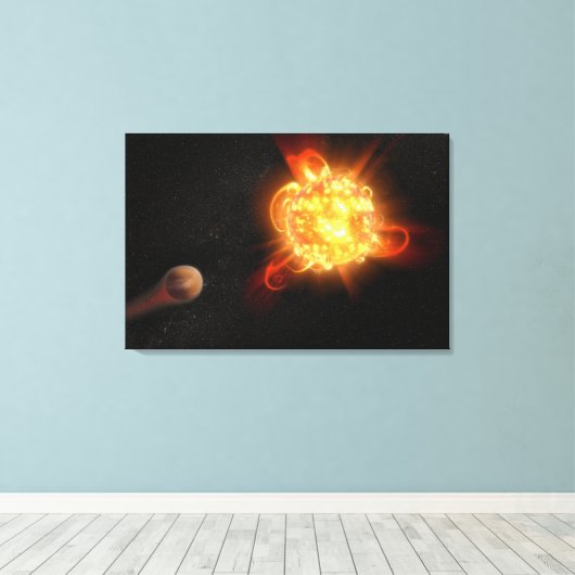 A Young Red Zwarf Leinwanddruck (Insitu (Holzboden))