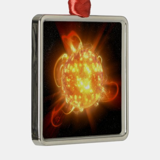 A Young Red Zwarf Ornament Aus Metall (Rechts)