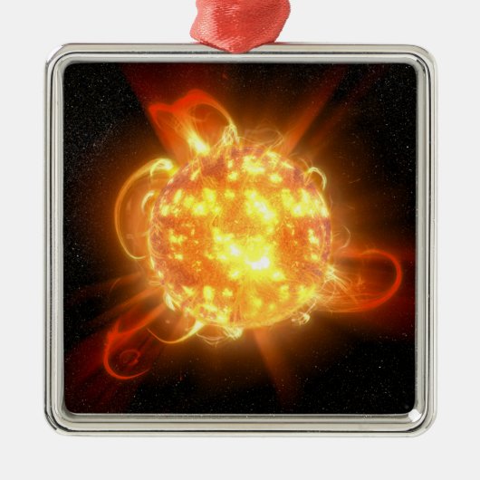 A Young Red Zwarf Ornament Aus Metall (Vorne)