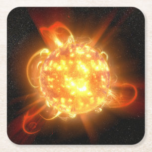 A Young Red Zwarf Rechteckiger Pappuntersetzer