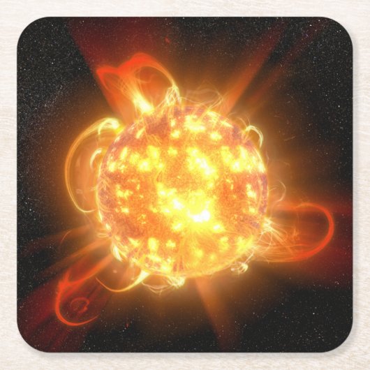 A Young Red Zwarf Rechteckiger Pappuntersetzer (Vorderseite)