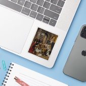 A. Ysenbrandt: Die Messe von Saint Gregory, der Gr Aufkleber (Laptop mit iPhone)