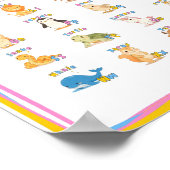 A-Z Animal Alphabet Poster - täglich wachsen (Ecke)