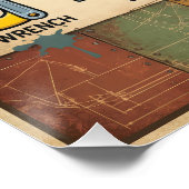 A - Z Hand Tools Alphabet Poster (Ecke)