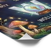 A-Z Mystische Kristall-Alphabet Poster (Ecke)