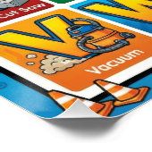 A-Z Power Tools Alphabet Poster (Ecke)