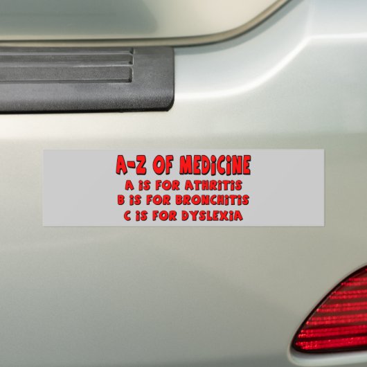 A-Z von Dyslexie Autoaufkleber (Auf Auto)