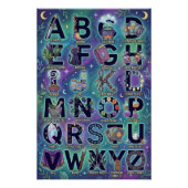 A-Z Witchy Alphabet Poster (Vorderseite)