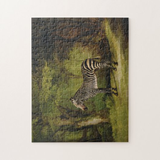 A Zebra, 1763 (Öl auf Leinwand) Puzzle (Vertikal)