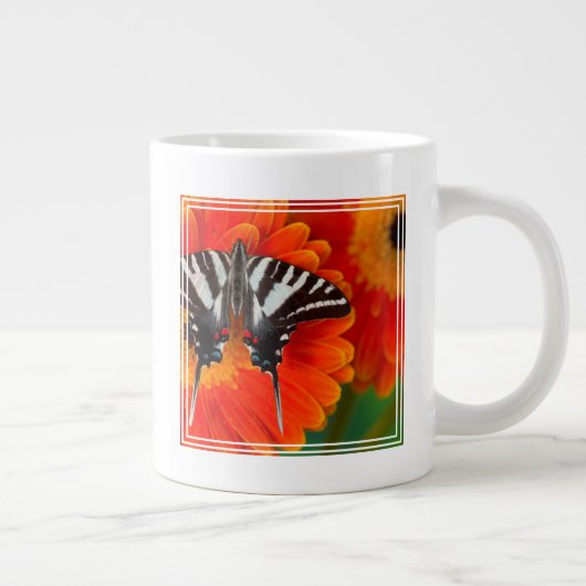 A Zebra Frack Butterfly Jumbo-Tasse (Rechts)