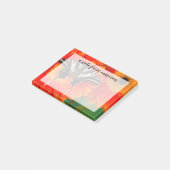 A Zebra Frack Butterfly Post-it Klebezettel (angewinkelt)