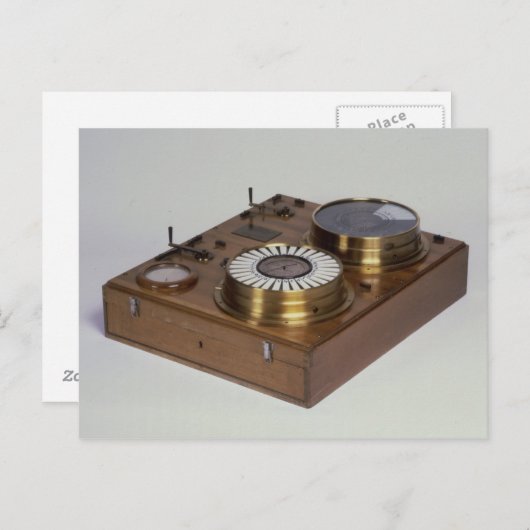 A Zeigertelegraph, produziert von Werner von Postkarte (Vorne/Hinten)