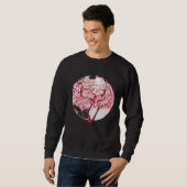 A Zen Like Atmosphere with a Cherry Blossom Sphere Sweatshirt (Vorne ganz)