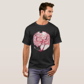 A Zen Like Atmosphere with a Cherry Blossom Sphere T-Shirt (Vorne ganz)