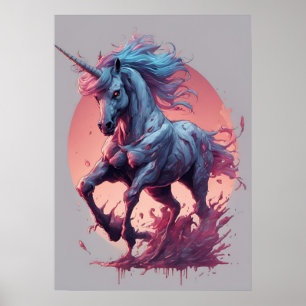 A Zombie Unicorn Poster