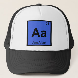 Aa - Ann Arbor Michigan Chemie Periodensystem Truckerkappe