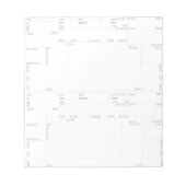 AA Flight Deck Numbers 3 Notepad Notizblock (Vorderseite)