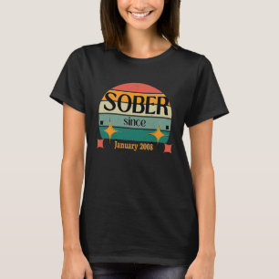 AA NA Feiern Sie Nüchternheit Seit Januar 2008 Nüc T-Shirt