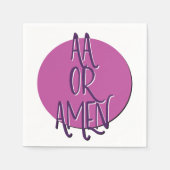 AA oder Amen | 12-Schritte-Programm Slogan Serviette (Vorderseite)