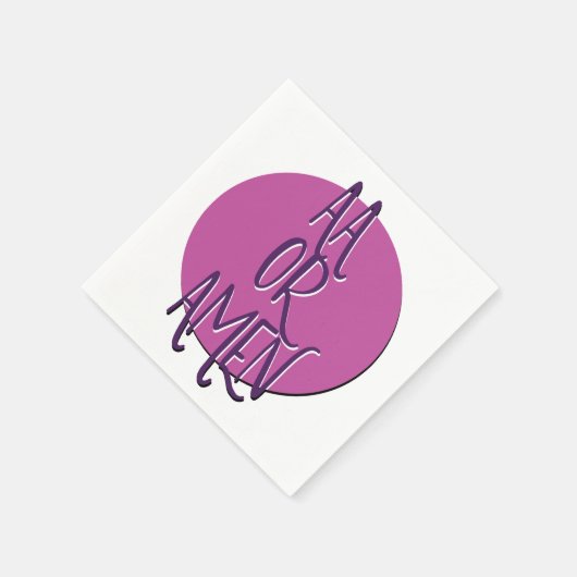 AA oder Amen | 12-Schritte-Programm Slogan Serviette (Ecke)