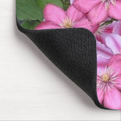 AA, rosa Clematis-Blume mousepad (Ecke)