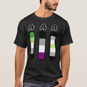 AAA aromantische asexual agender Batterien Classic T-Shirt