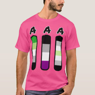 AAA aromatische asexuelle Agender Batterien T-Shirt