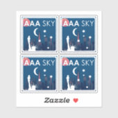 AAA SKY Sticker 4-up (Blatt)