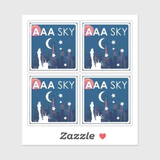 AAA SKY Sticker 4-up (Blatt)