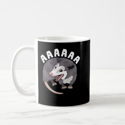 AAAAAA Screening Opossum Stressed Possum Funny Dan Kaffeetasse (Links)