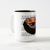 AAAAAAAAAA ZWEIFARBIGE TASSE (Vorderseite Links)