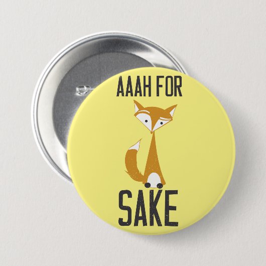 Aaaaah, für Fuchsgrund! Button (Vorne & Hinten)