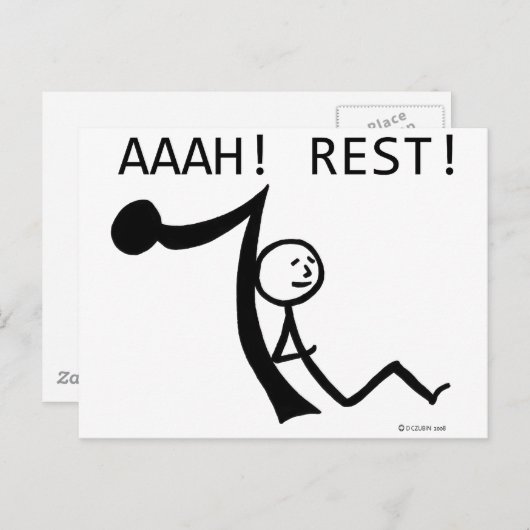 Aaah Erholung! Postkarte (Vorne/Hinten)