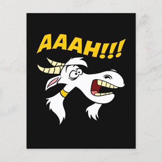 AAAH! Funny Screend Goat Spaß Meme| Flyer (Vorne)