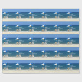 Aaah... Pension, Relaxen am Strand Geschenkpapier (Flach)