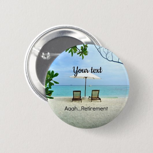 Aaah... Rententext Button (Vorne & Hinten)