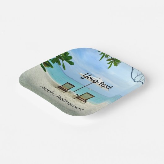 Aaah... Rententext Pappteller (Gewinkelt)