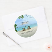 Aaah... Rententext Runder Aufkleber (Umschlag)