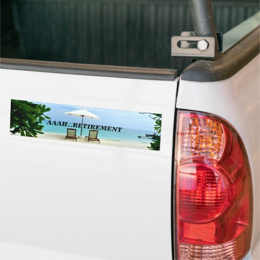 Aaah... Ruhestand Autoaufkleber (Auf Lkw)
