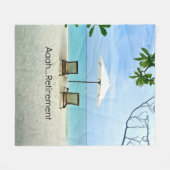 Aaah... Ruhestand Fleecedecke (Vorderseite (Horizontal))