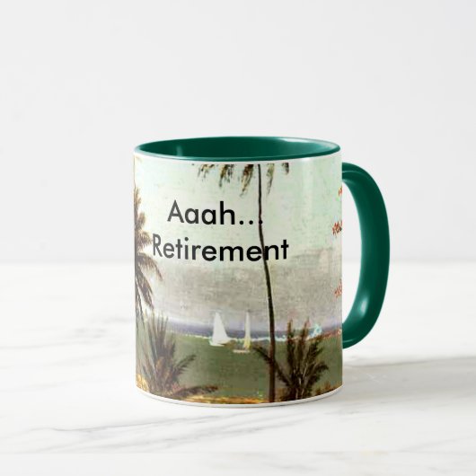 Aaah...Ruhestand, Florida Szene, Tasse (VorderseiteRechts)