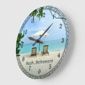 Aaah... Ruhestand Große Wanduhr (Winkel)