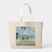 Aaah... Ruhestand Jumbo Stoffbeutel (Rückseite)