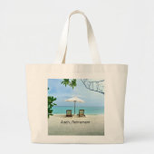 Aaah... Ruhestand Jumbo Stoffbeutel (Vorne)