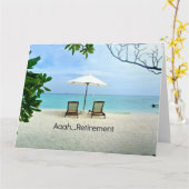 Aaah... Ruhestand Karte (Gelbe Blume)