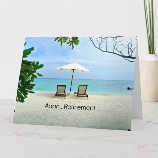 Aaah... Ruhestand Karte (Vorderseite)