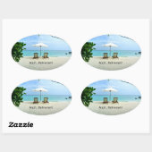 Aaah... Ruhestand Ovaler Aufkleber (Blatt)