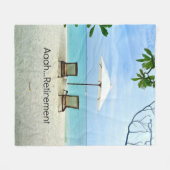 Aaah... Ruhestand, populäres Design, Fleecedecke (Vorderseite (Horizontal))