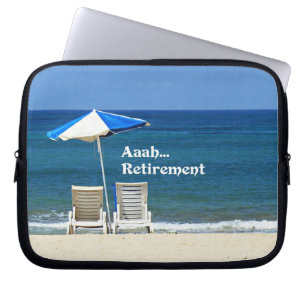 Aaah... Ruhestand, populäres Design, Laptopschutzhülle